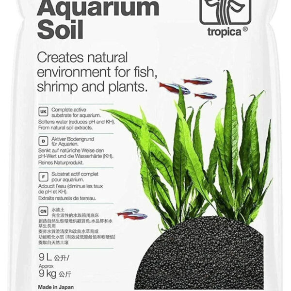 AQUASCAPING SOIL TROPICA  AQUARIUM SOIL 9KG BLACK