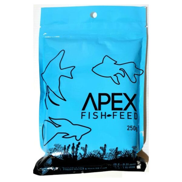 APEX FISH FEED 250G (0.5-0.8)MM