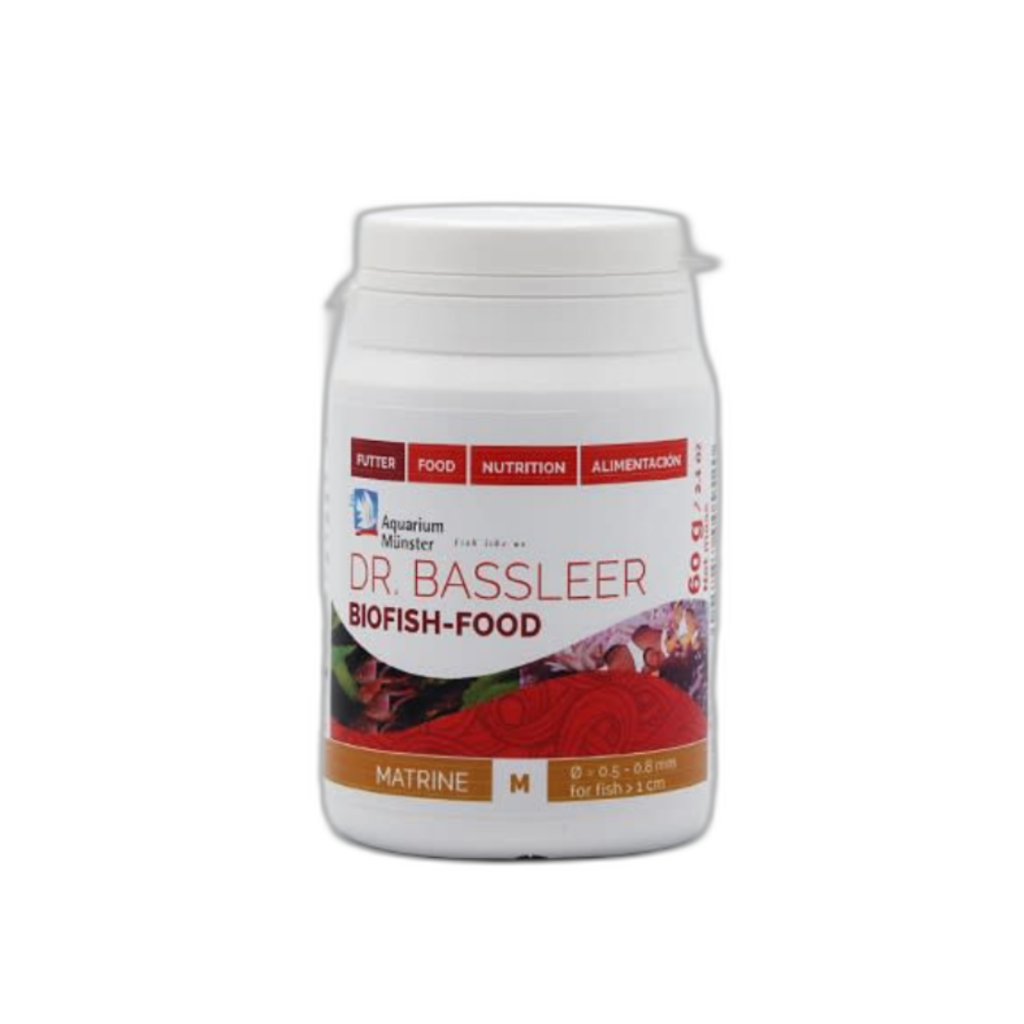 DR. BASSLEER BIO FISH-FOOD MATRINE M 60G – The Fish Stop